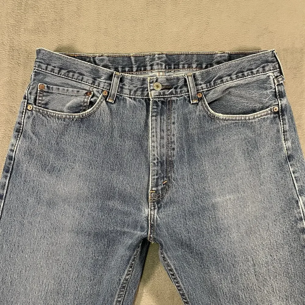 Levi’s 505 Jeans Blue Men’s W38 L32 Straight Leg Denim Classic Casual